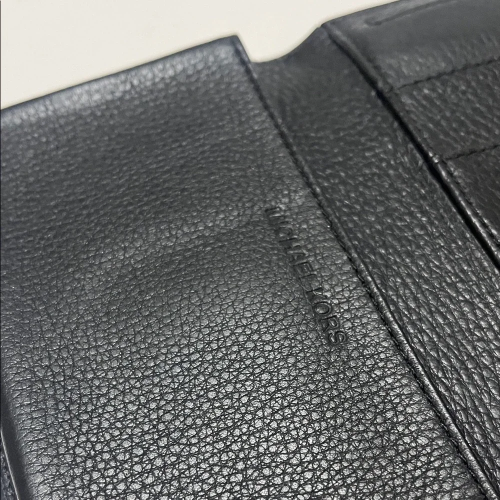 Michael Kors Black and Gold Wristlet